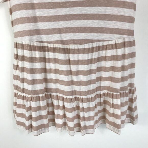 Torrid Babydoll Slub Scoop Neck Tiered Top Women's Plus Size 1/1X Striped Casual - Picture 5 of 12